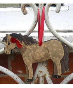 Pony Door Hanger - Grey Pony Door Hanger - Grey